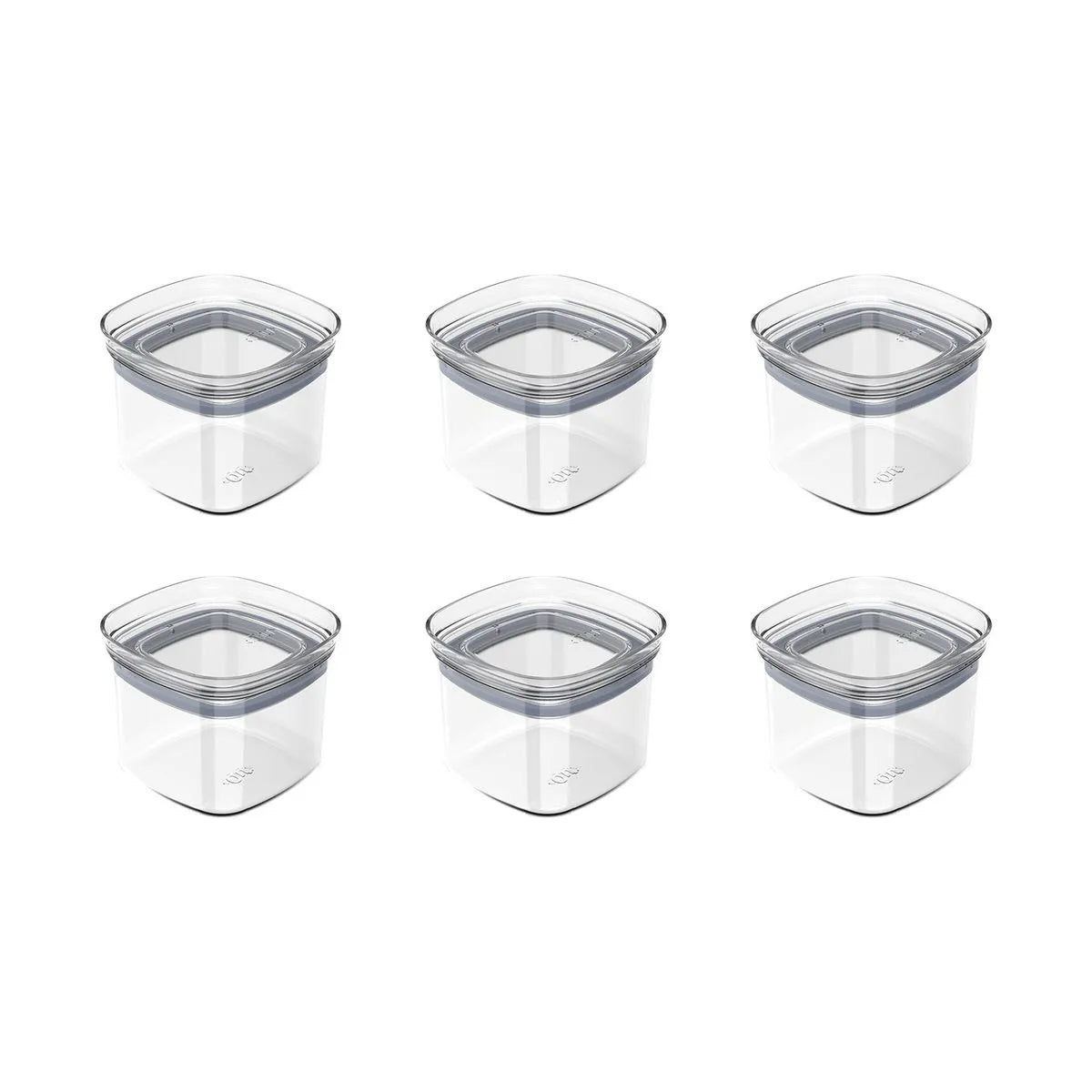 Kit de potes herméticos Ou 6 peças 450 ml Linha Block