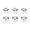 Kit de potes herméticos Ou 6 peças 450 ml Linha Block