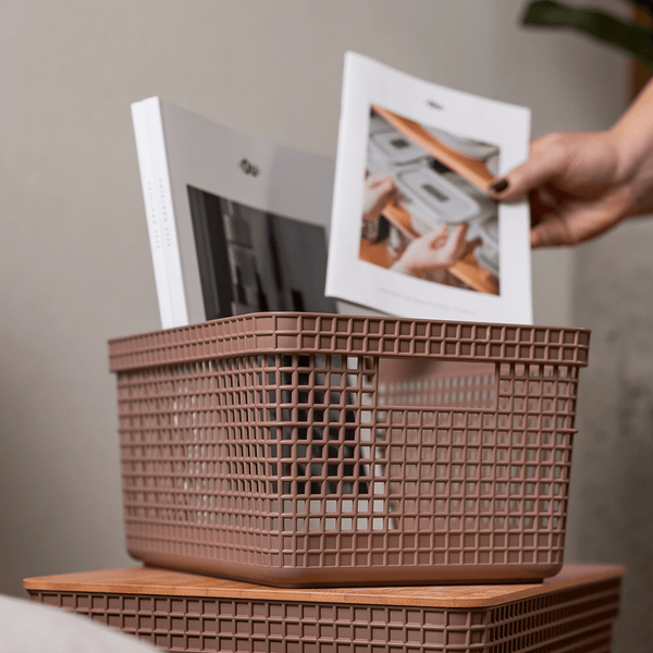 Cesto organizador Ou 20L Linha Grid - Ou