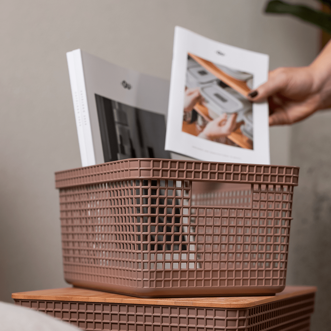 Cesto organizador Ou 20L Linha Grid - Ou