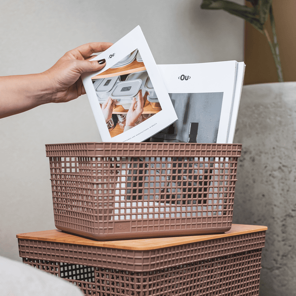 Cesto organizador Ou 8L Linha Grid - Ou