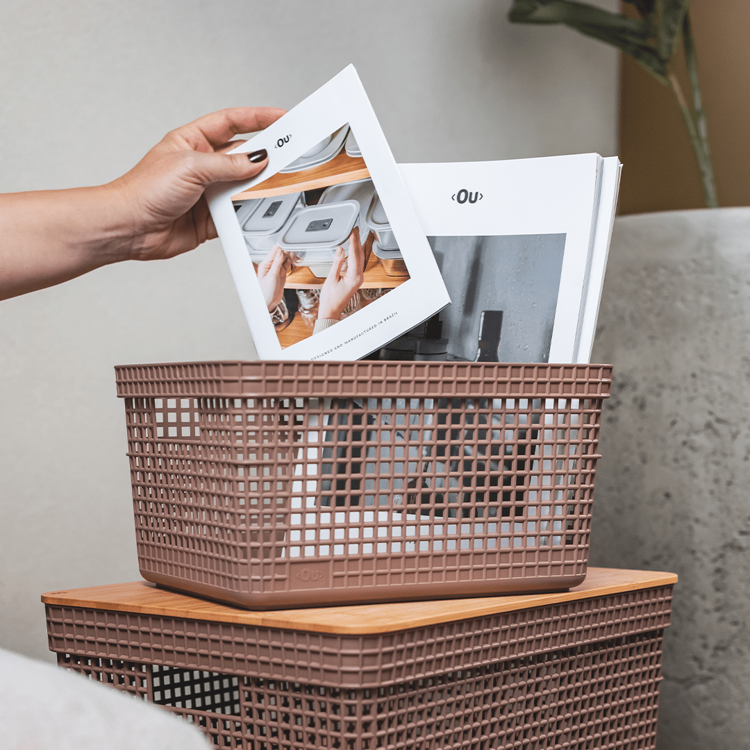 Cesto organizador Ou 8L Linha Grid - Ou