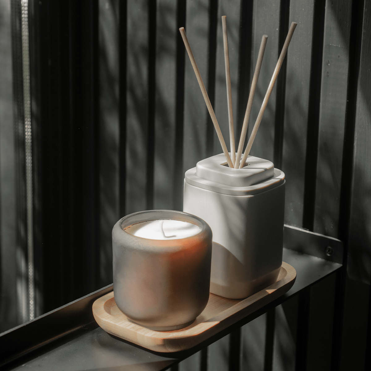 Kit de acessórios de bancada com porta sabonete líquido Ou 4 peças Linha Aura - Ou