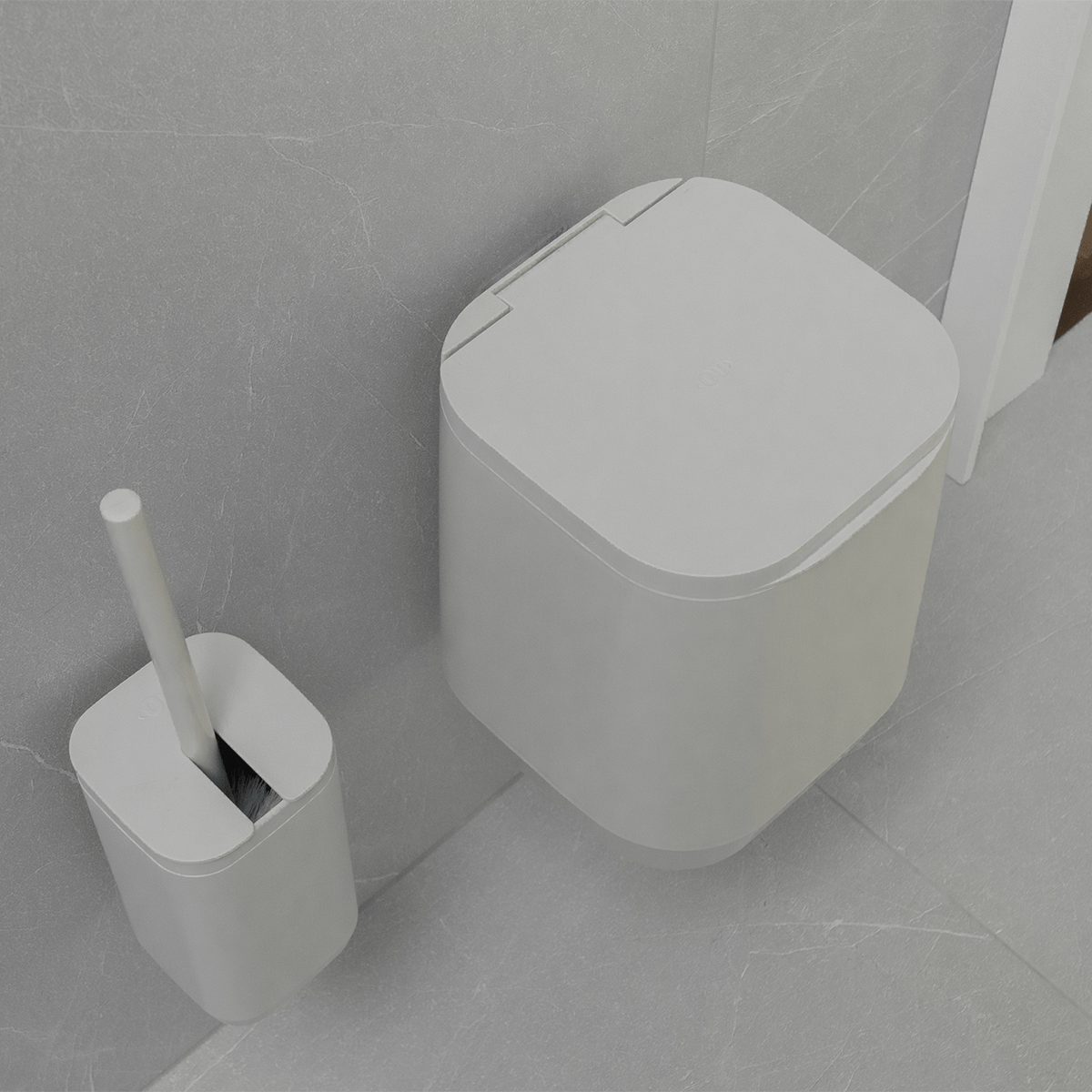 Kit de banheiro Completo com lixeira de piso/parede Ou 6 peças Linha Aura - Ou