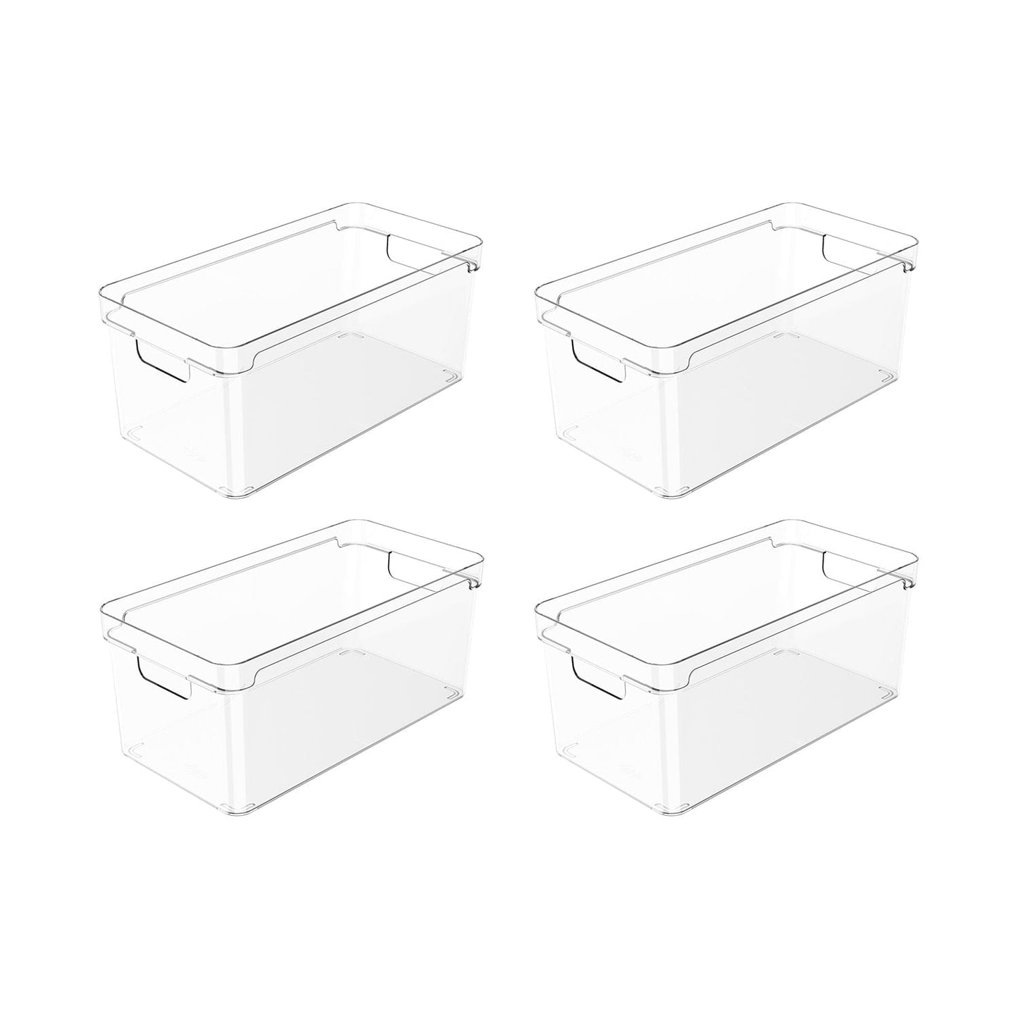 Kit de organizador de armários Ou 4 peças 30x15x13 Linha Clear - Ou