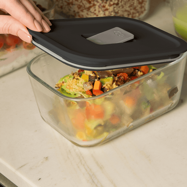 Potes de vidro hermético Fresh Lock  sobre a bancada