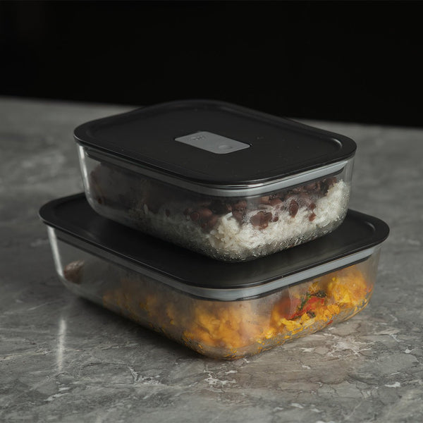 Kit de Potes de Vidro Herméticos Ou 2 Peças Linha Fresh Lock - Ou