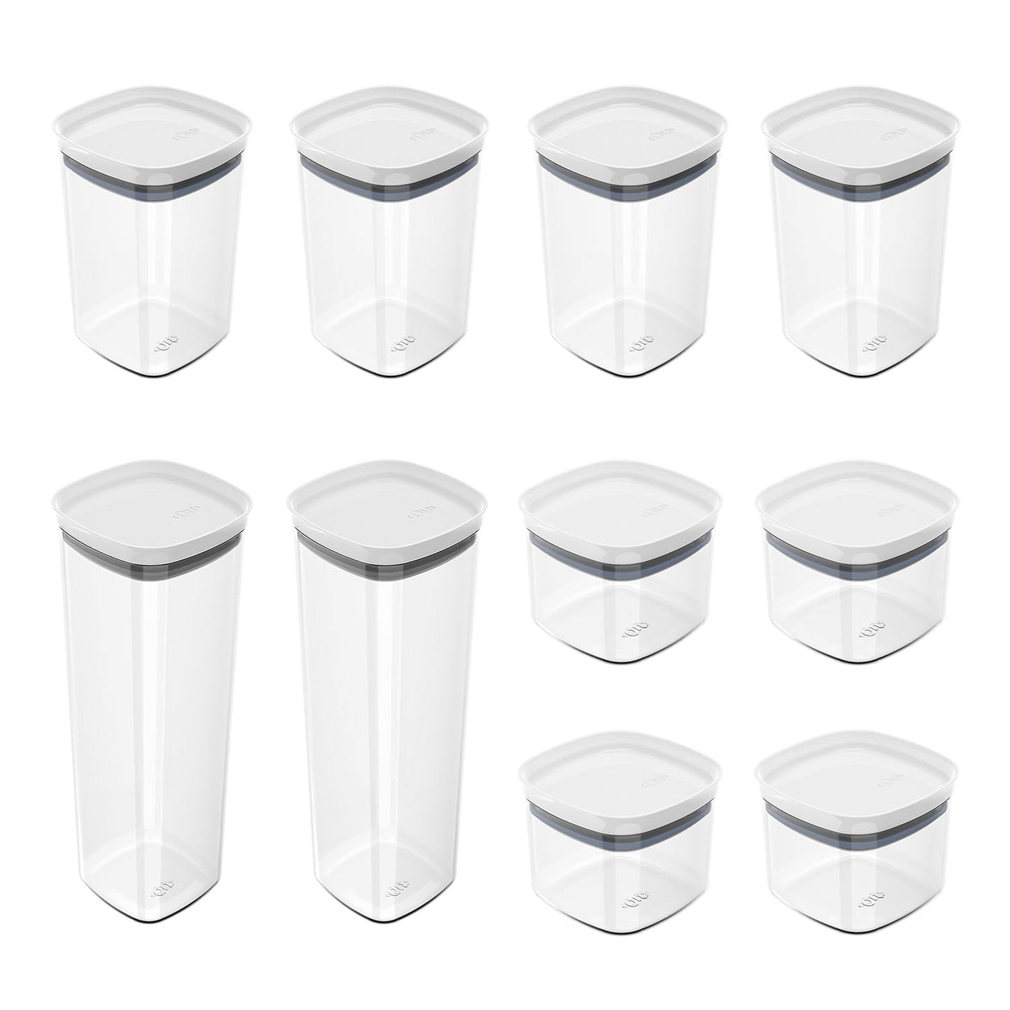 Kit de Potes Herméticos Ou 10 Peças Linha Block - Ou