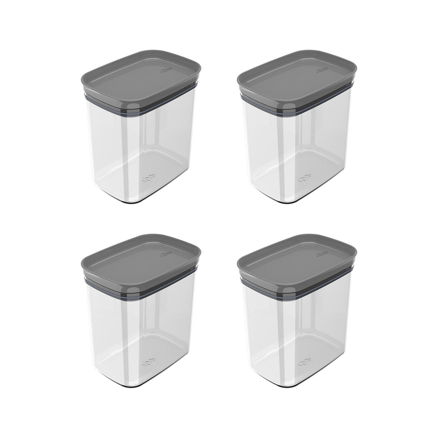 Kit de potes herméticos Ou 4 peças 1,5L Linha Block - Ou