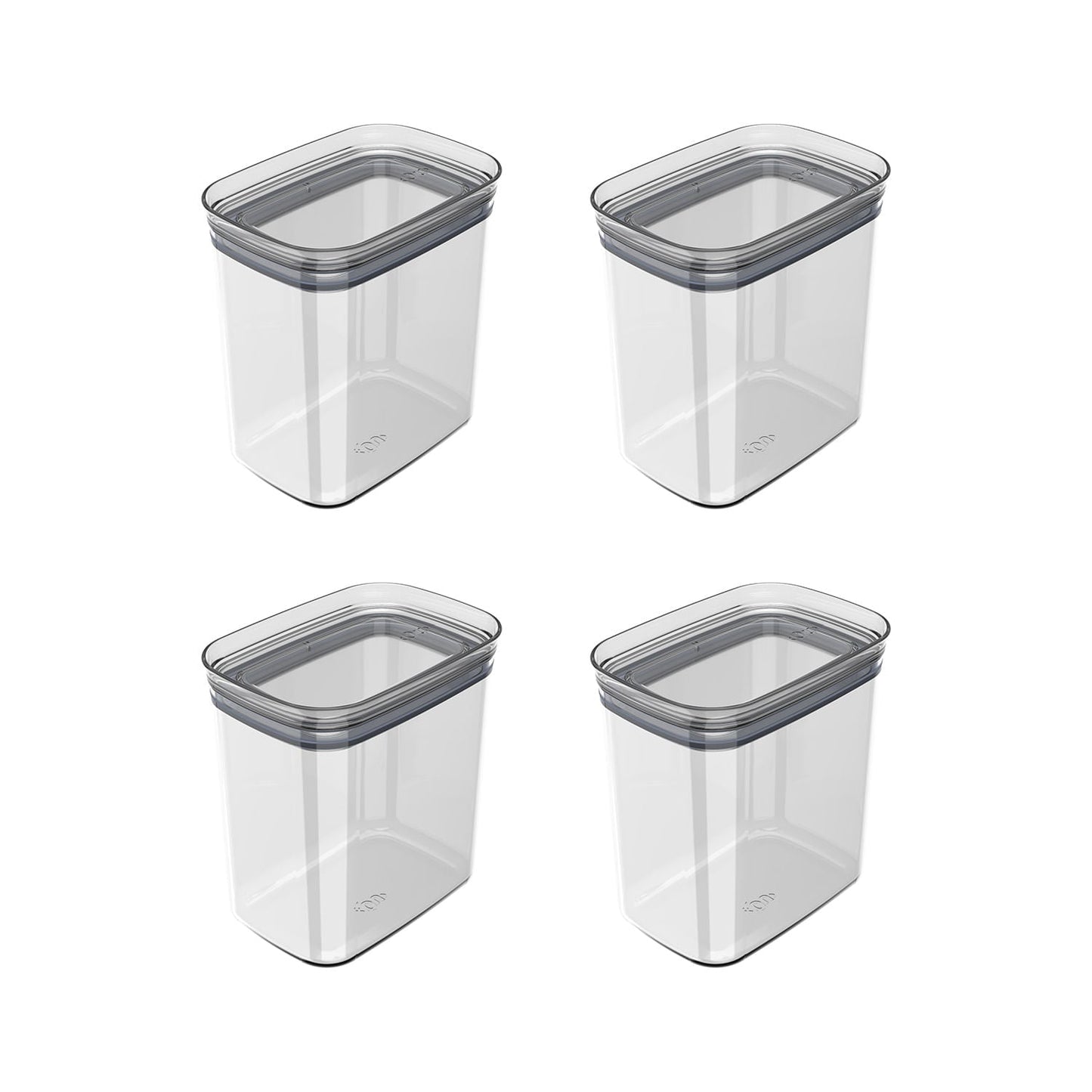 Kit de potes herméticos Ou 4 peças 1,5L Linha Block - Ou