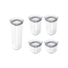 Kit de potes herméticos Ou 5 peças Linha Block