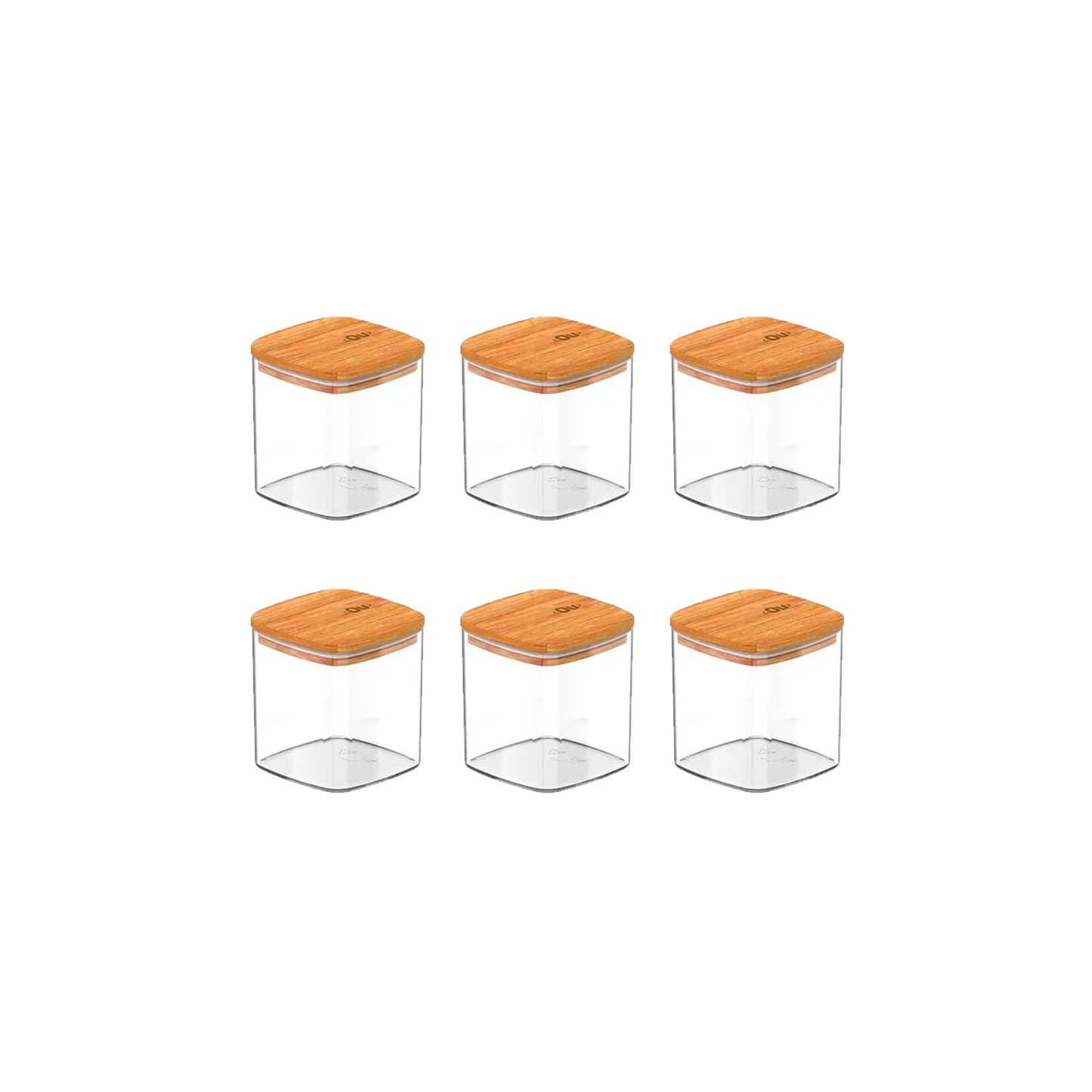 Kit de potes herméticos Ou 6 peças 150ml Linha keep - Ou