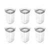 Kit de potes herméticos Ou 6 peças 1L Linha Block