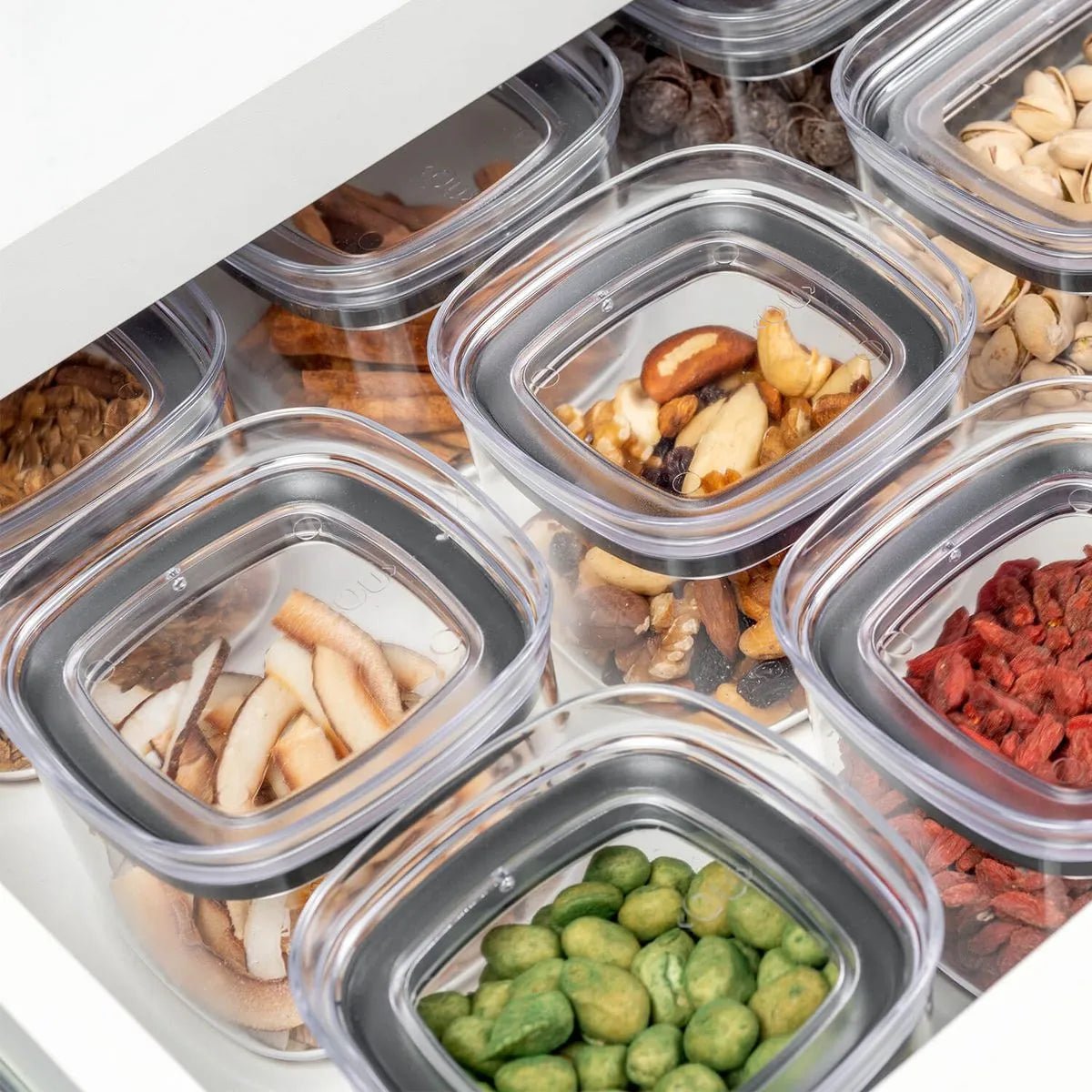 Kit de potes herméticos Ou 6 peças 450 ml Linha Block - Ou