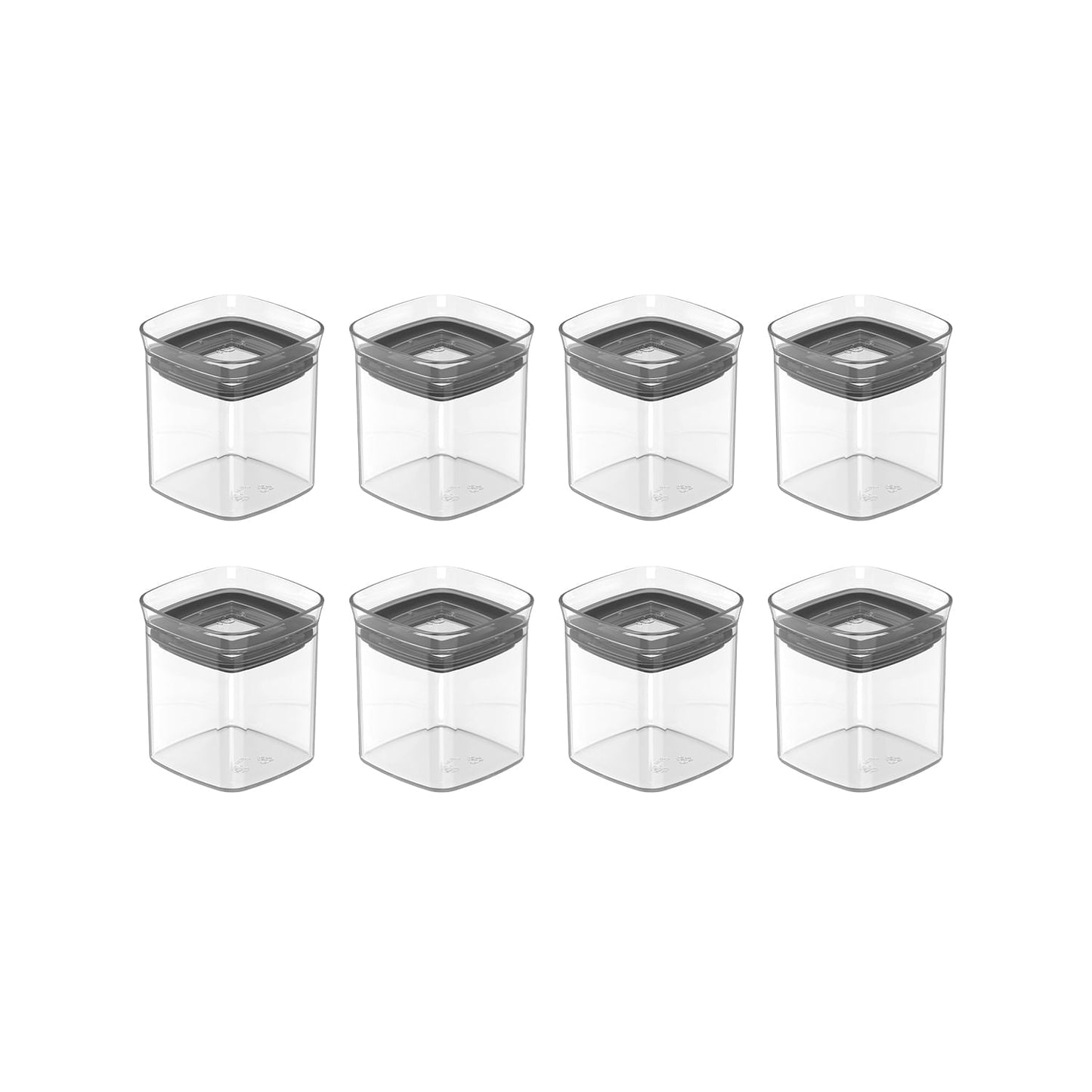 Kit de potes herméticos Ou 8 peças 150ml Linha Block - Ou
