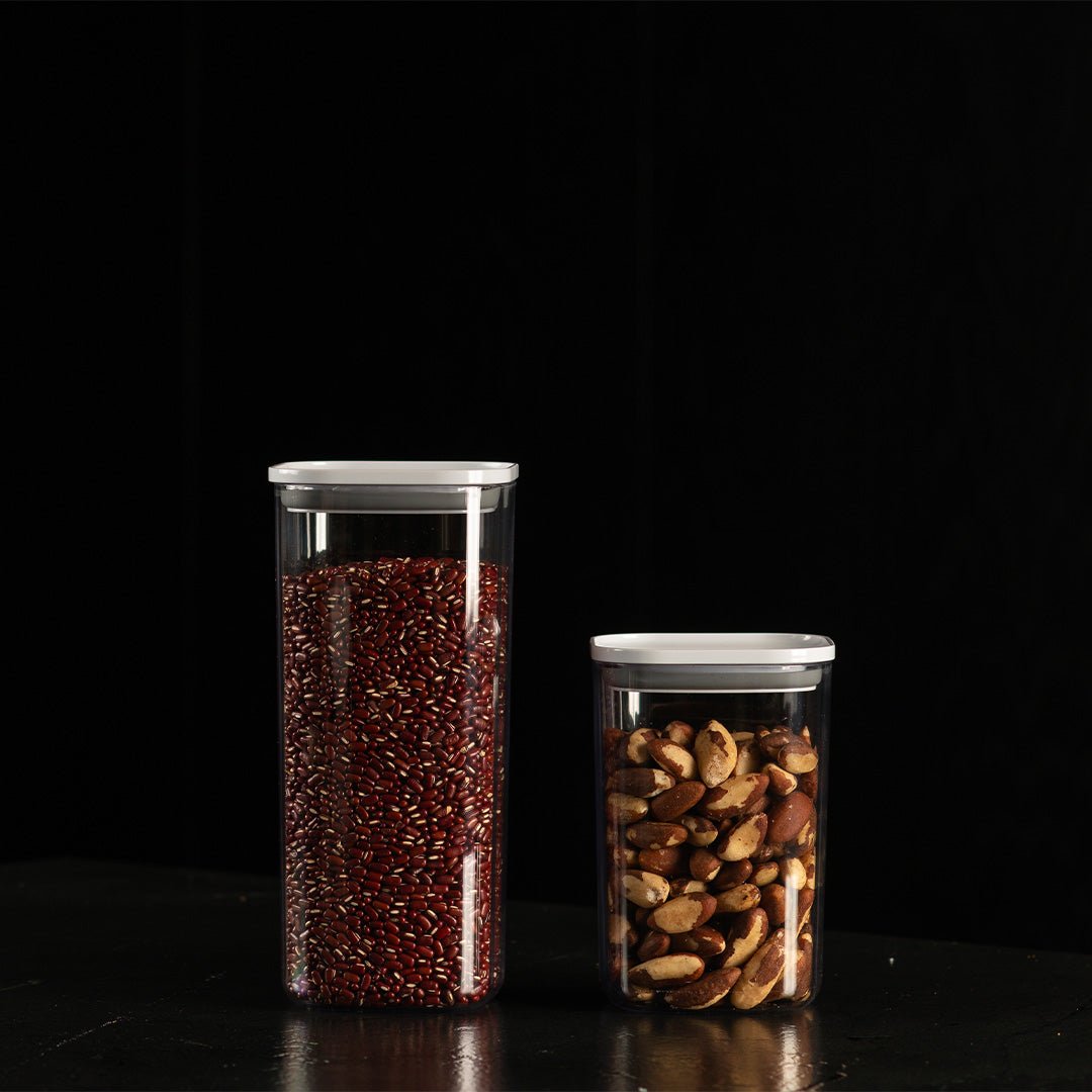 Kit de Potes Herméticos Ou Quadrados 2 Peças Linha Duo Lock - Ou