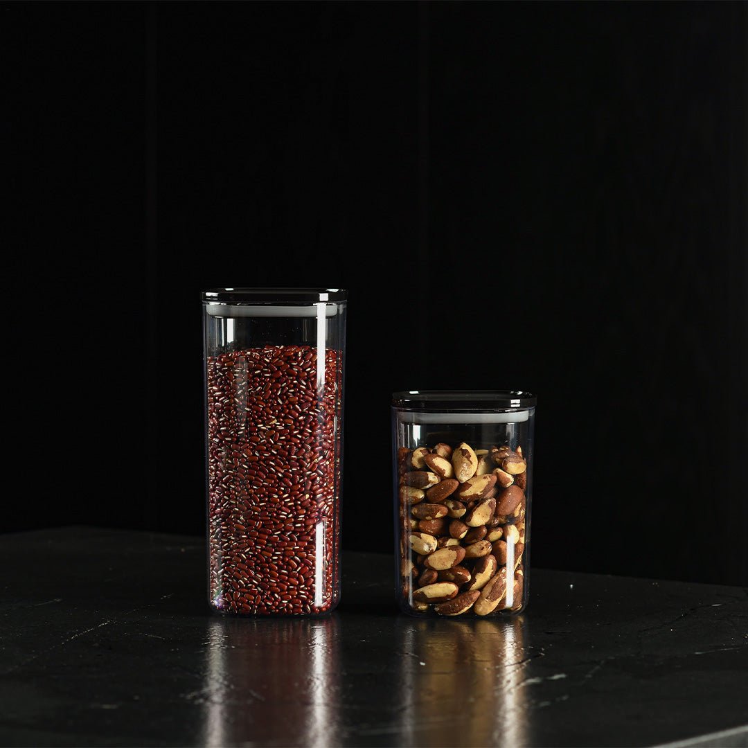 Kit de Potes Herméticos Ou Quadrados 2 Peças Linha Duo Lock - Ou