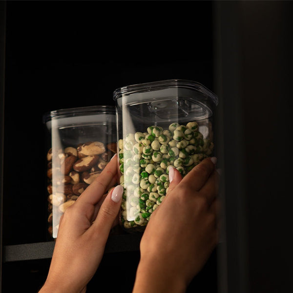 Kit de Potes Herméticos Ou Quadrados 4 Peças Linha Duo Lock - Ou