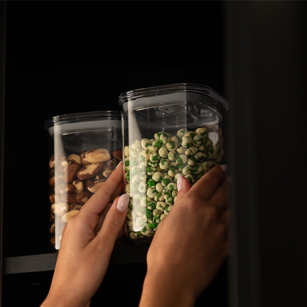 Kit de Potes Herméticos Ou Quadrados 4 Peças Linha Duo Lock - Ou