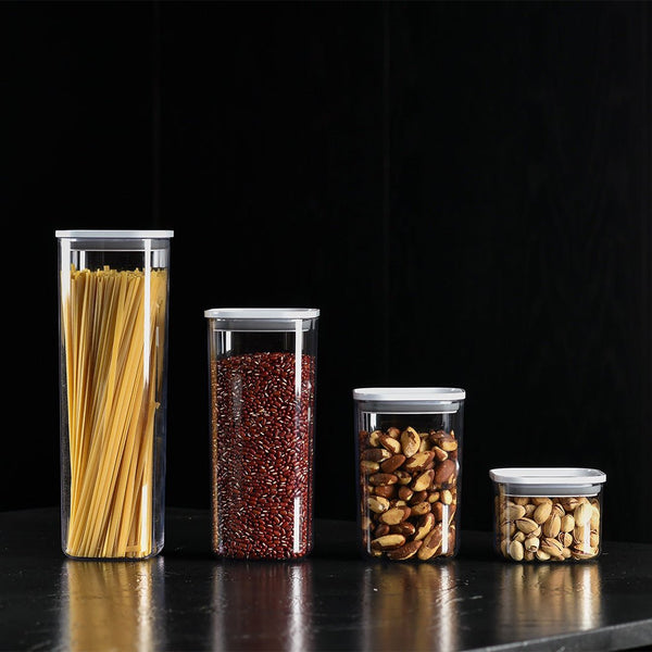 Kit de Potes Herméticos Ou Quadrados 4 Peças Linha Duo Lock - Ou