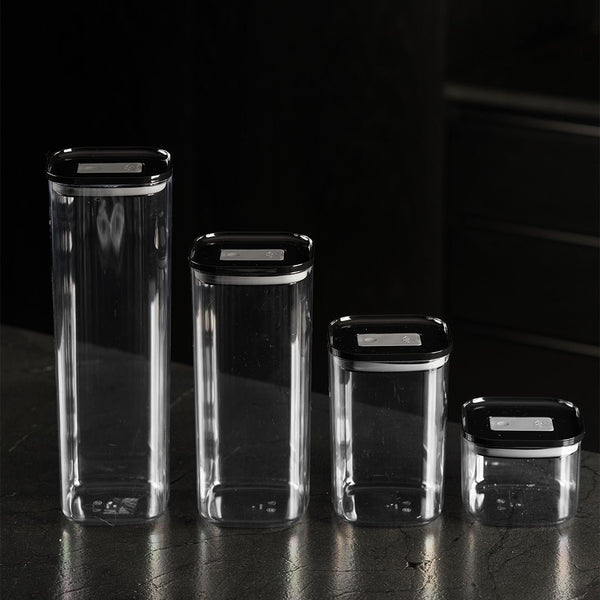 Kit de Potes Herméticos Ou Quadrados 4 Peças Linha Duo Lock - Ou