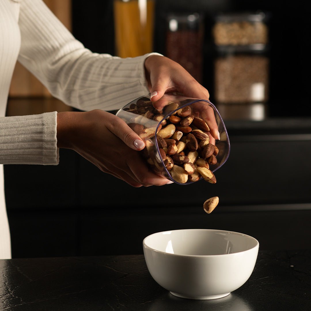 Kit de Potes Herméticos Ou Quadrados 4 Peças Linha Duo Lock - Ou