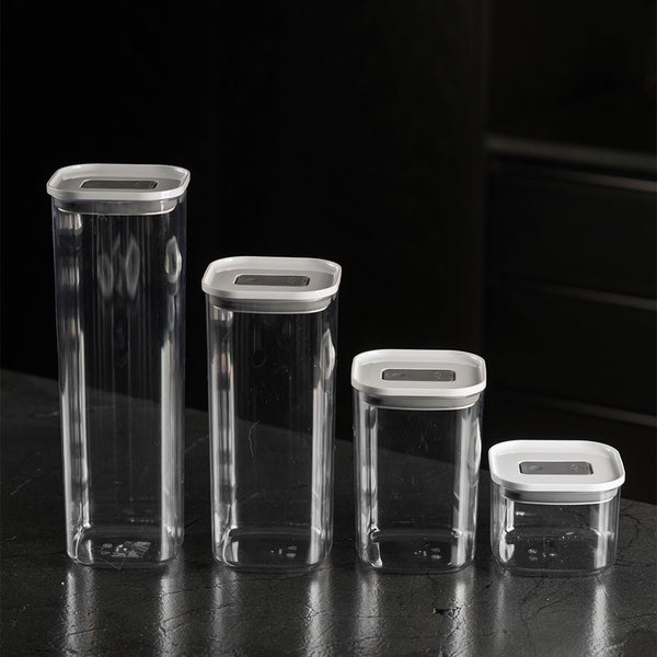 Kit de Potes Herméticos Ou Quadrados 4 Peças Linha Duo Lock - Ou