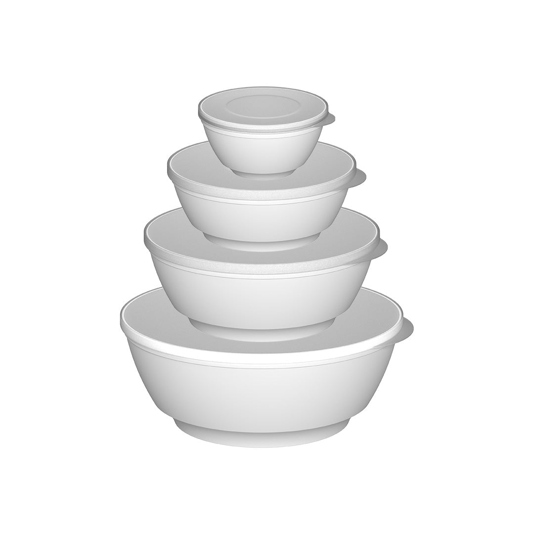 Kit Tigelas Com Tampa Ou 4 Peças Linha Servir - Ou