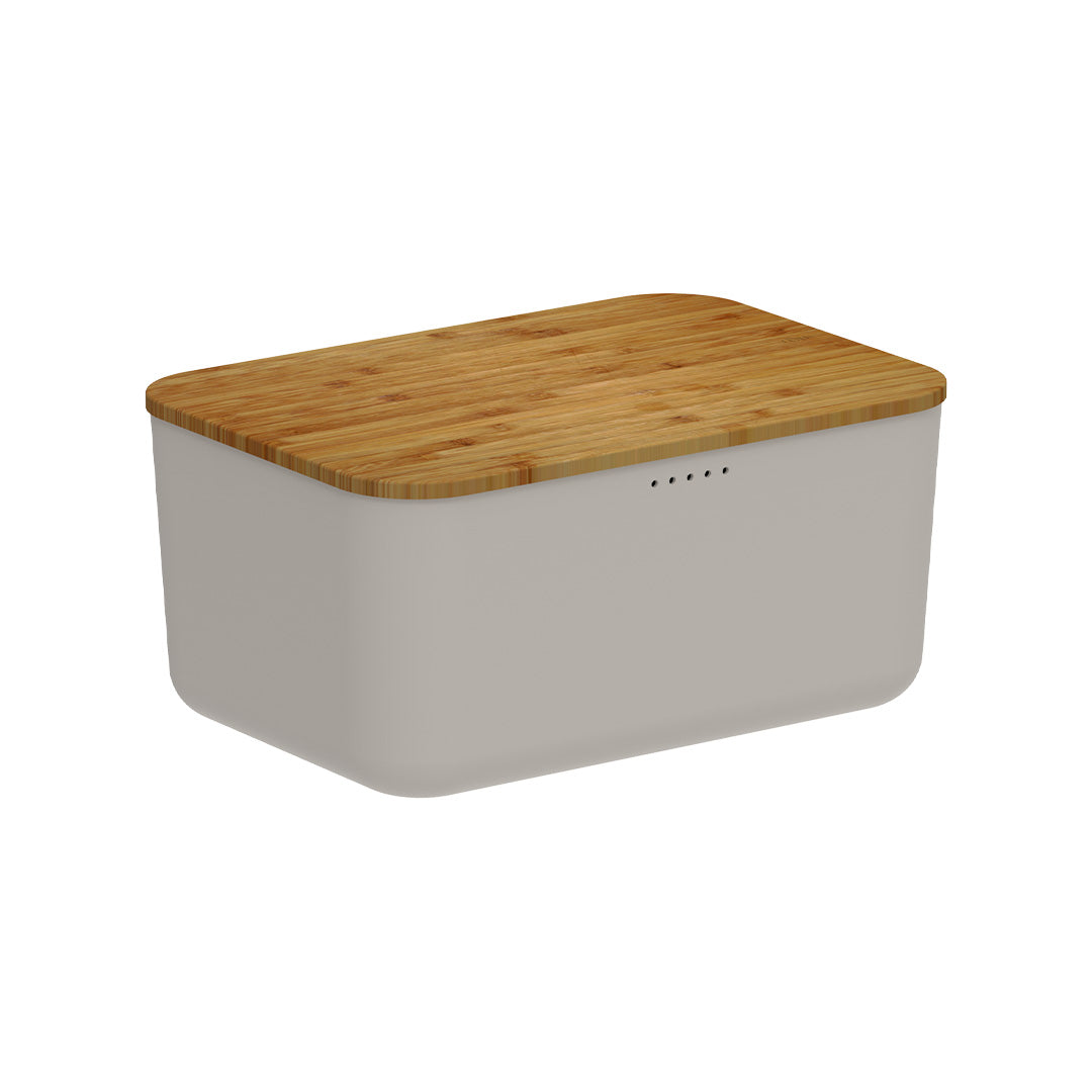 Porta Pão Ou com Tampa de Bambu Linha Lume