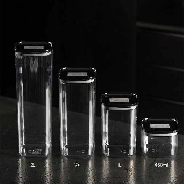 Pote Hermético Ou Quadrado 1,5L Linha Duo Lock - Ou