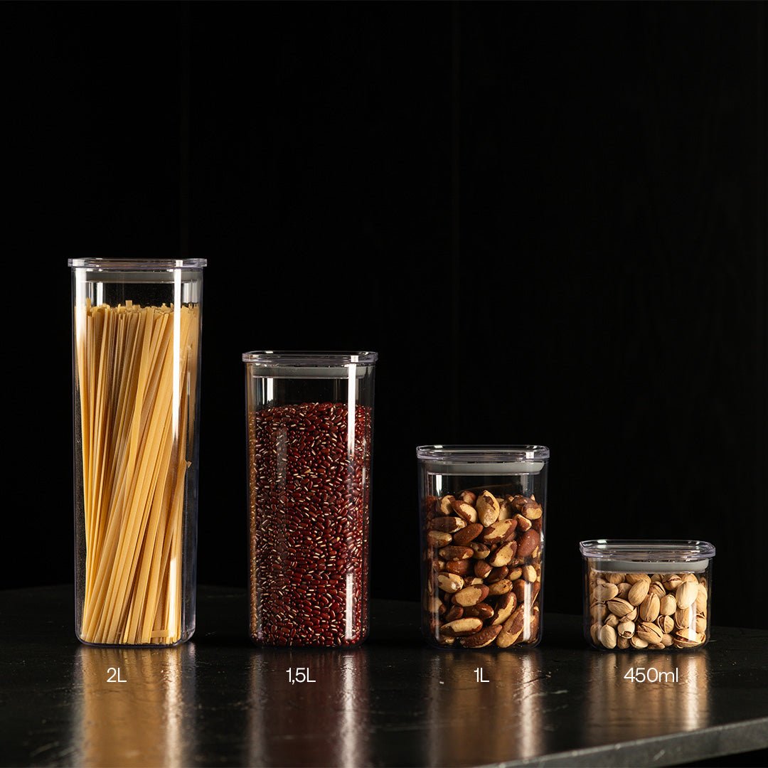 Pote Hermético Ou Quadrado 1,5L Linha Duo Lock - Ou