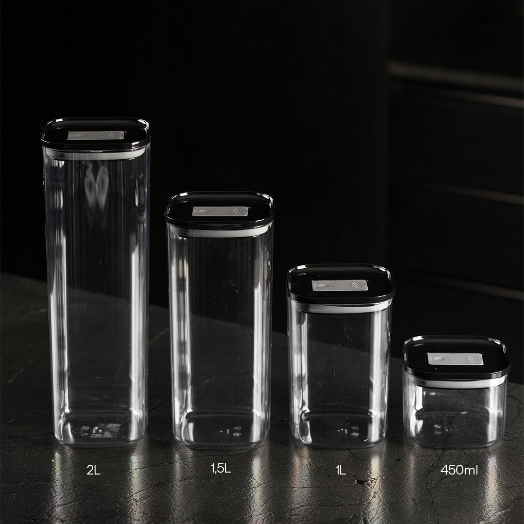 Pote Hermético Ou Quadrado 450ml Linha Duo Lock - Ou