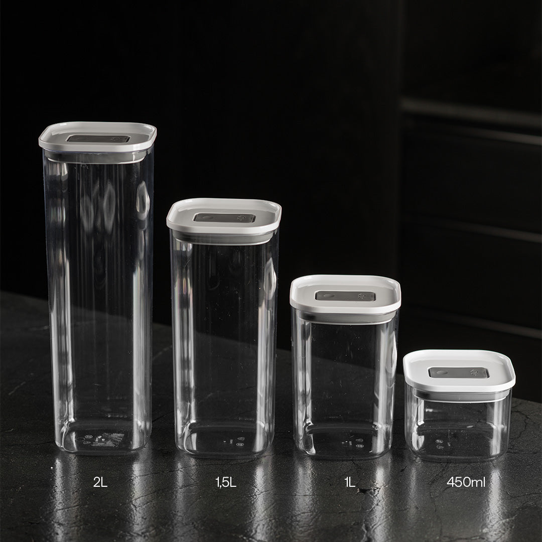 Pote Hermético Ou Quadrado 450ml Linha Duo Lock