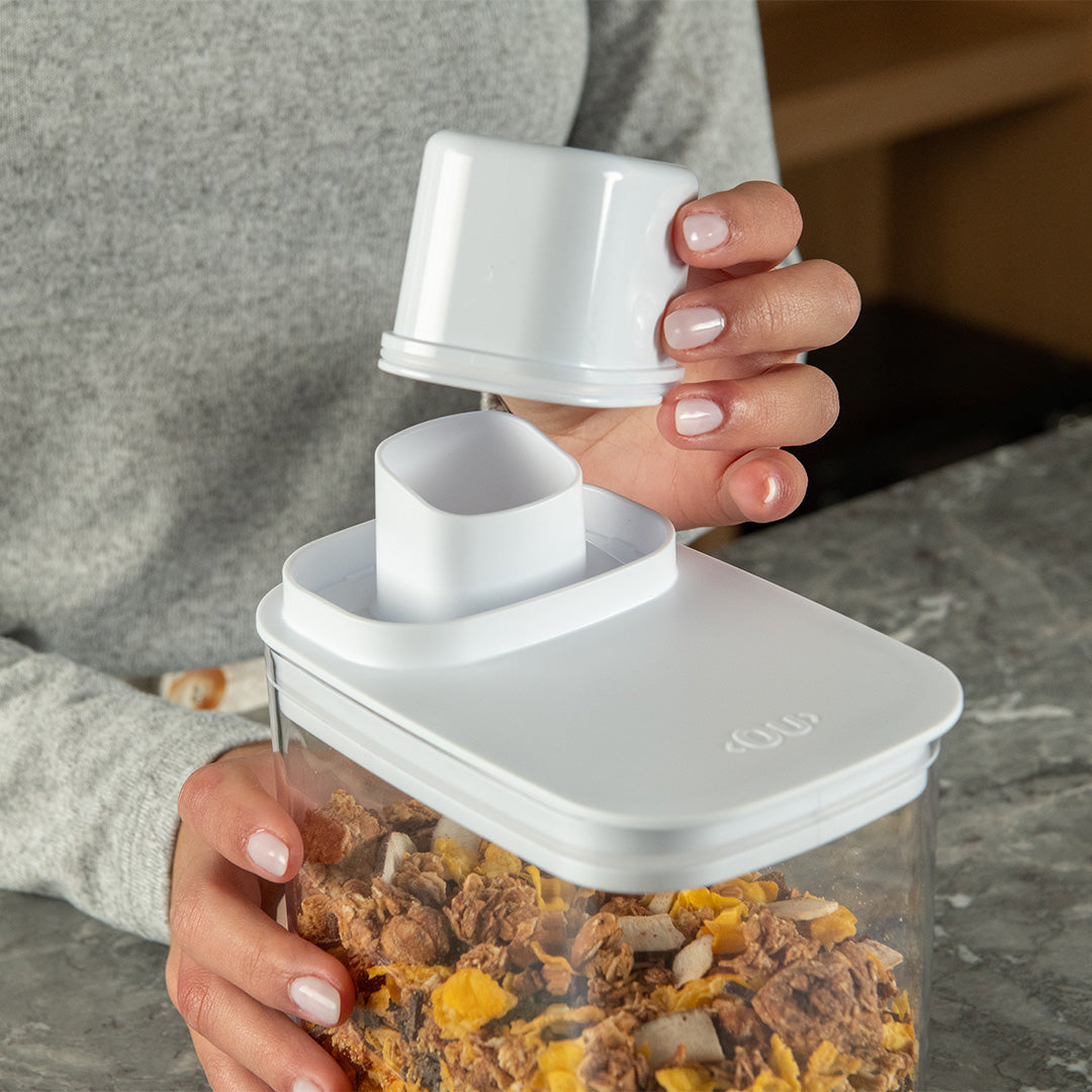 Kit de Potes Herméticos Para Mantimentos com Medidor Ou Linha Drop