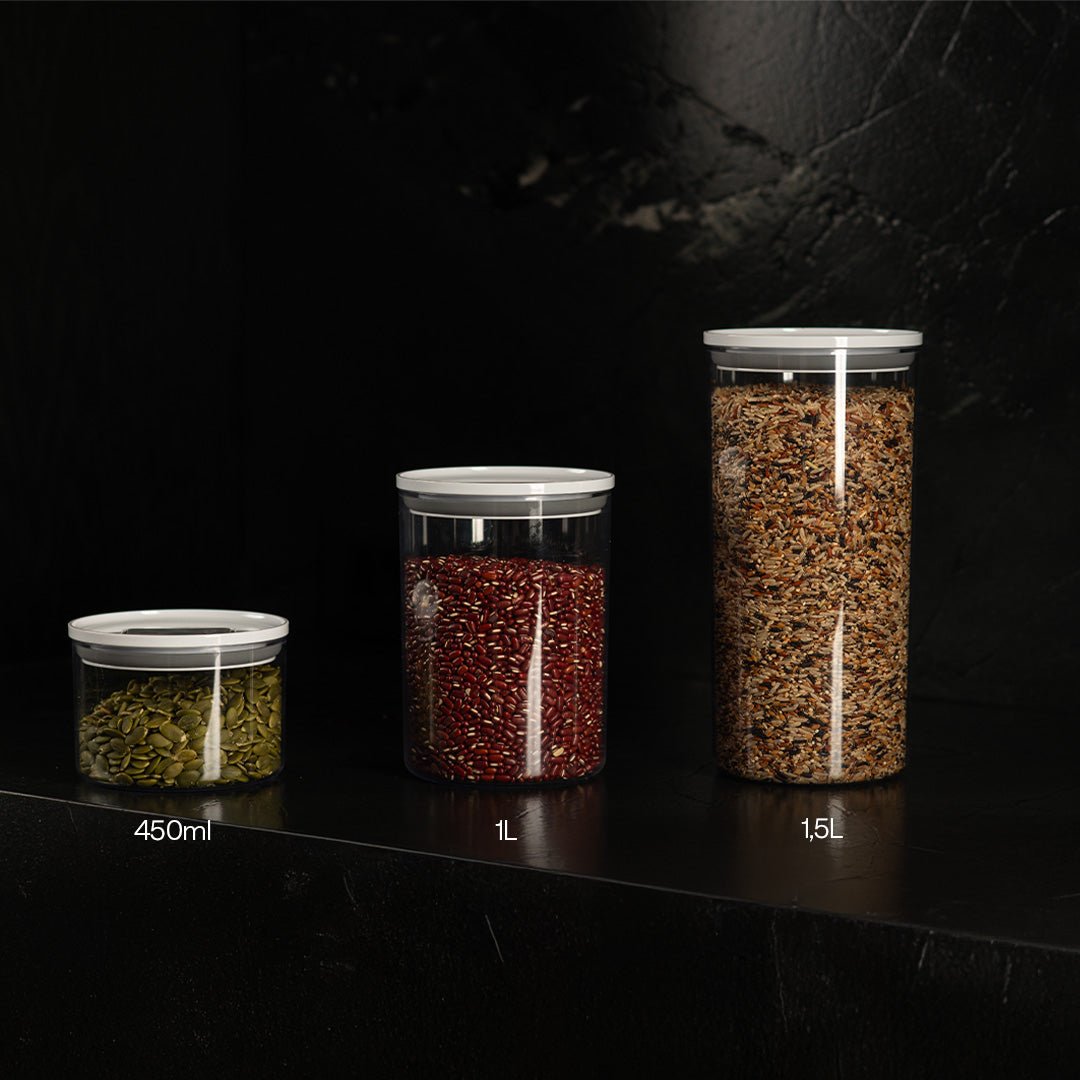 Pote Hermetico Redondo 1L Duo Lock - Ou