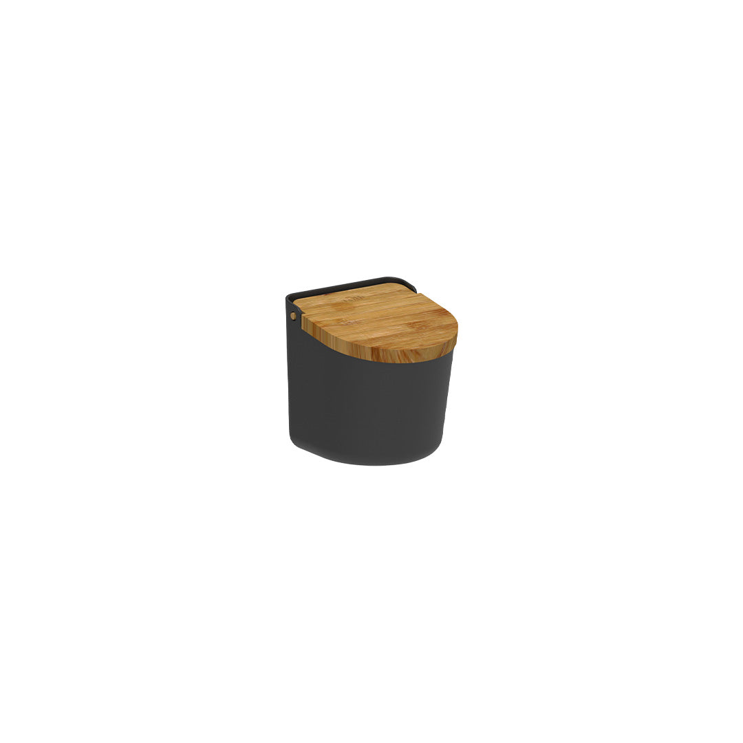Saleiro com Tampa de Bambu Ou Linha Lume
