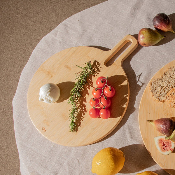 Tábua de Servir Ou Redonda Grande Linha Lume - Ou