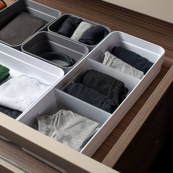 Como usar organizador de gaveta para roupas, meias e no escritório - Ou