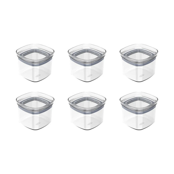 Kit de potes herméticos Ou 6 peças 450 ml Linha Block