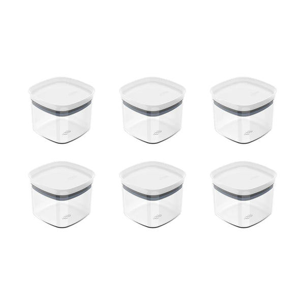 Kit de potes herméticos Ou 6 peças 450 ml Linha Block