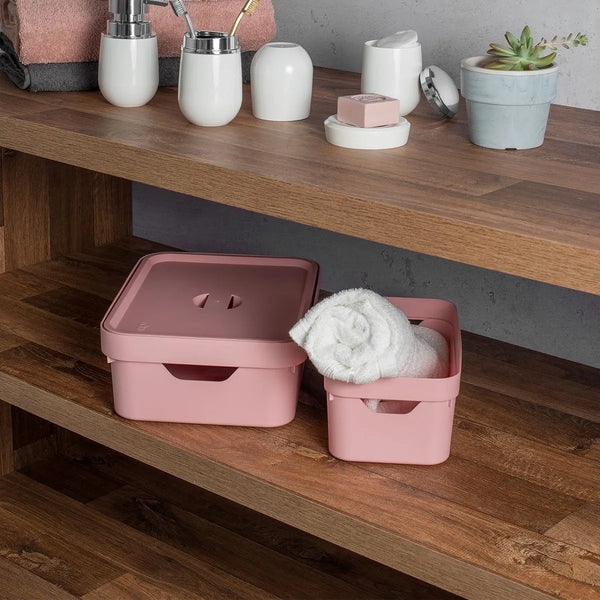 Kit de caixa organizadora Ou 4 peças 5,3L Linha Cube