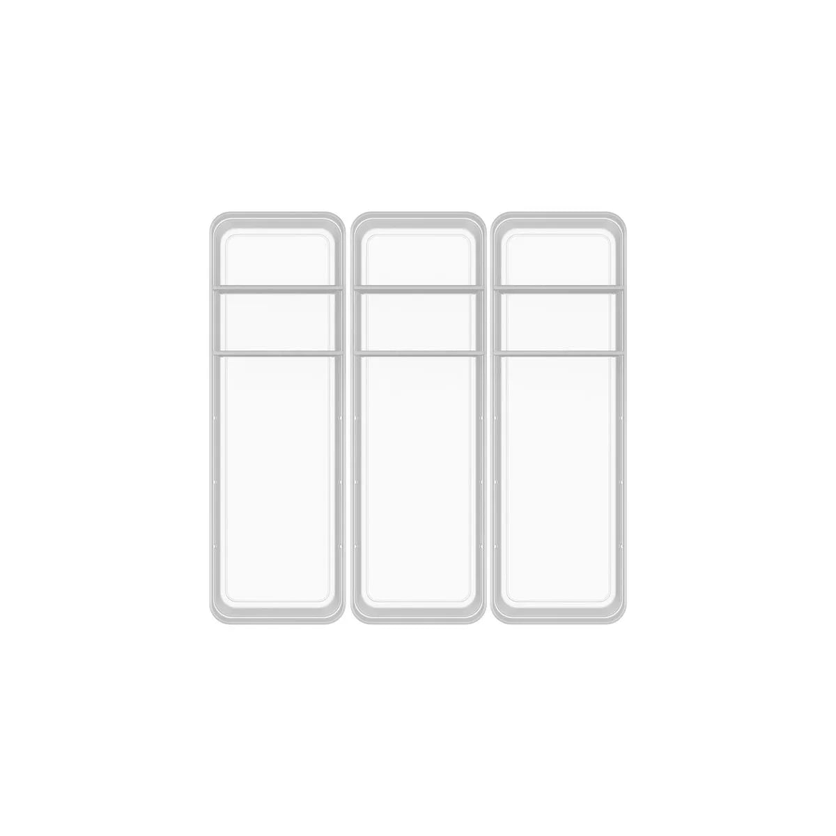 Kit de organizador de gavetas com 2 divisórias Ou 3 peças Linha Logic