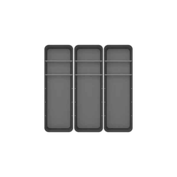 Kit de organizador de gavetas com 2 divisórias Ou 3 peças Linha Logic