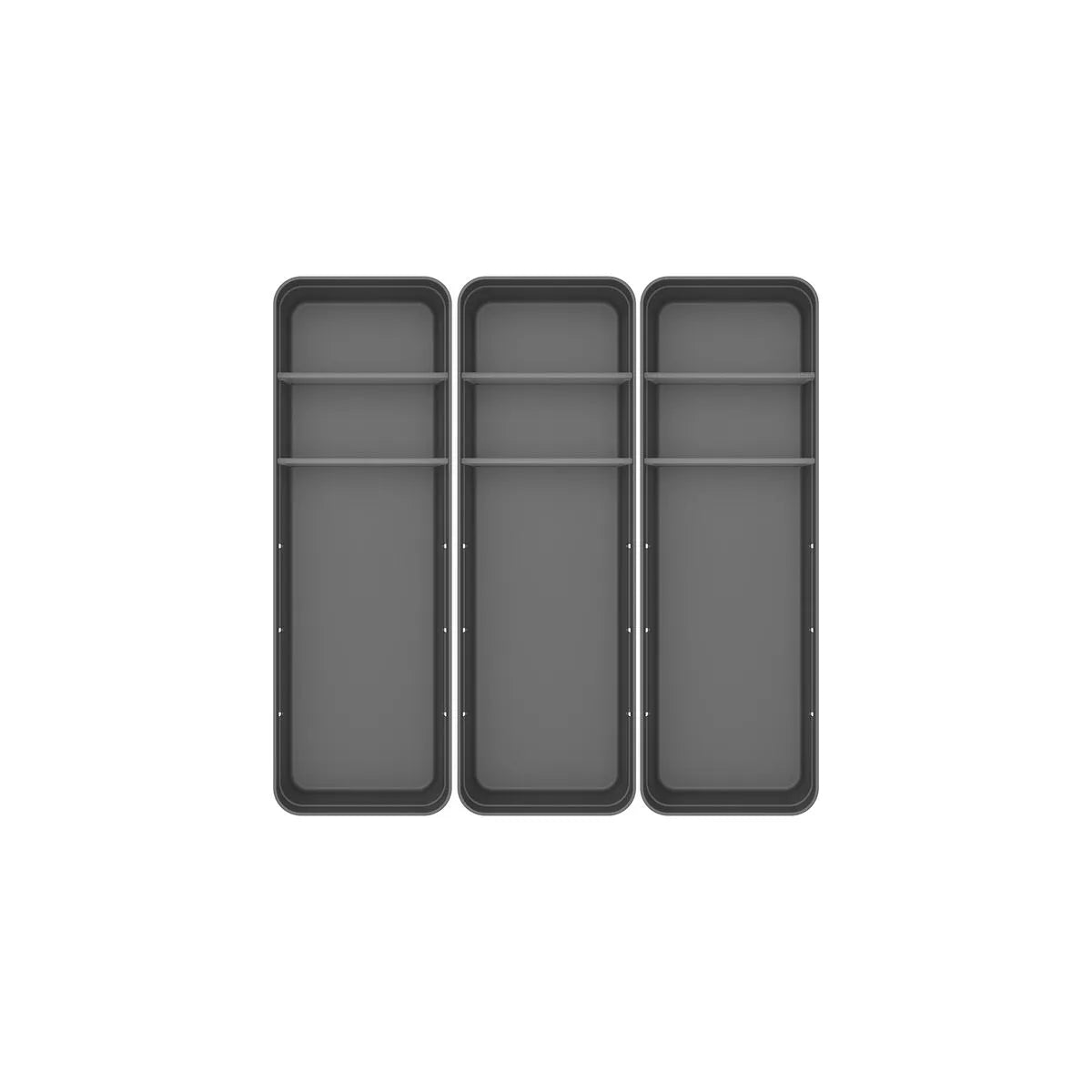 Kit de organizador de gavetas com 2 divisórias Ou 3 peças Linha Logic