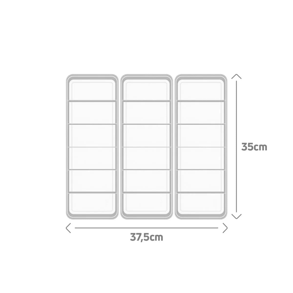 Kit de colmeia organizadora Ou 3 peças 35x12,5x7,5 Linha Logic