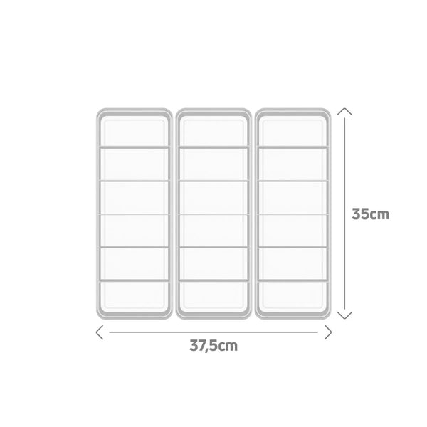 Kit de Colmeia Organizadora Ou 3 Peças 35x12,5x7,5 Linha Logic