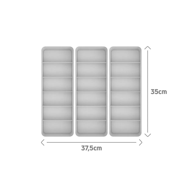 Kit de Colmeia Organizadora Ou 3 Peças 35x12,5x7,5 Linha Logic