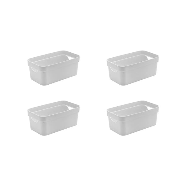 Kit de caixa organizadora Ou 4 peças 5,3L Linha Cube