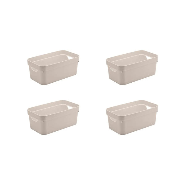 Kit de caixa organizadora Ou 4 peças 5,3L Linha Cube