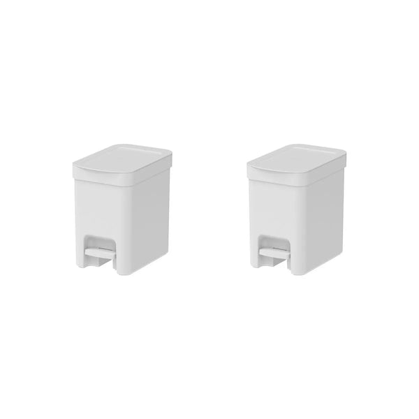 Kit de lixeiras com pedal Ou 2 peças 6L Linha Trium